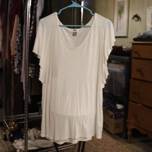 Flowy white old navy blouse